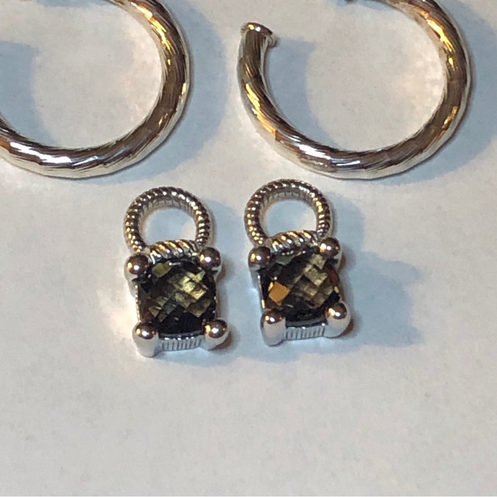 Judith Ripka Smoky Quartz Compose Eaarings